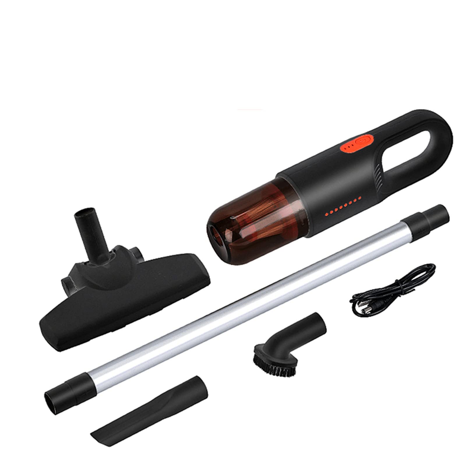 Portable Handheld Wireless Car Vacuum Cleaner - Powerful 120W Suction, Rechargeable Cordless Mini Vacuum for Home, Car, Pet Hair - Compact & Lightweight Design with Floor Brush Attachments - Perfect for Cleaning Cars, Sofas, Stairs and Hard-to-Reach Corners