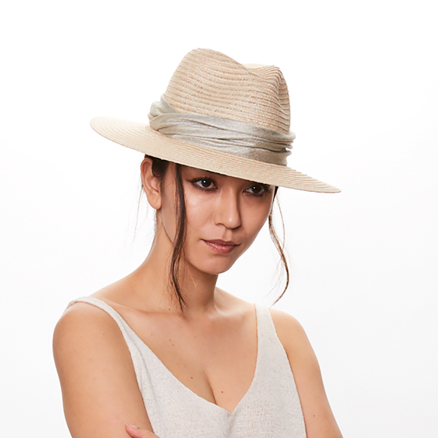Courtney Hemp Packable Fedora Hat - Lightweight Travel Sun Hat for Women, Foldable Summer Beach Hat with UPF Protection - Perfect for Vacations, Outdoor Adventures & Fashion Accessories