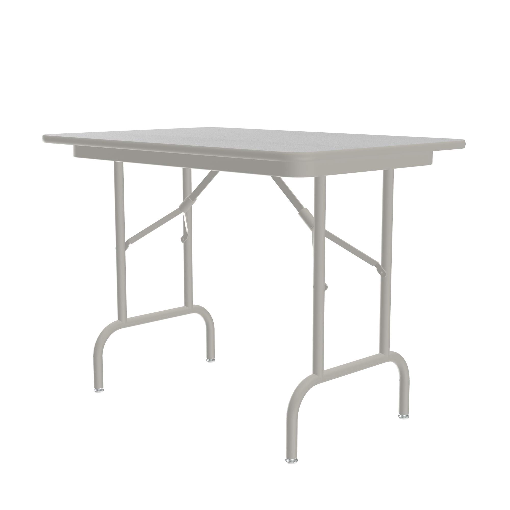 Correll 24x36 Inch Heavy Duty Folding Table with Gray Granite Melamine Top - 26.5