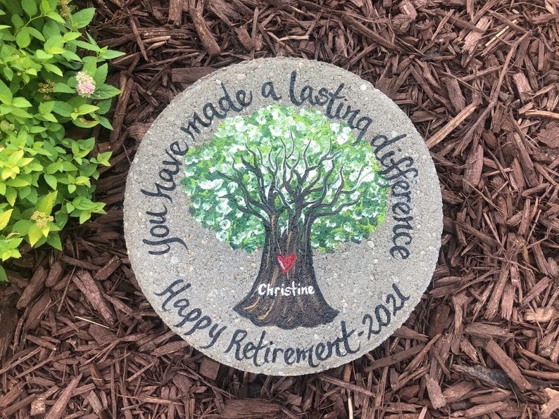 Personalized Retirement Gifts for Men & Women - Custom Engraved Chesnut Tree Keepsake - Thoughtful Retirement Present for Coworkers, Boss, Teachers - Office Decor & Home Display Gift Idea