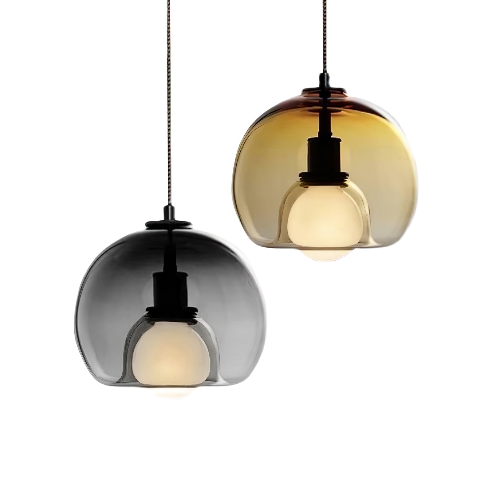 Elegant Eres Pendant Light - Modern Hanging Chandelier for Dining Room, Kitchen Island & Bedroom - Dimmable LED Ceiling Light Fixture with Adjustable Height