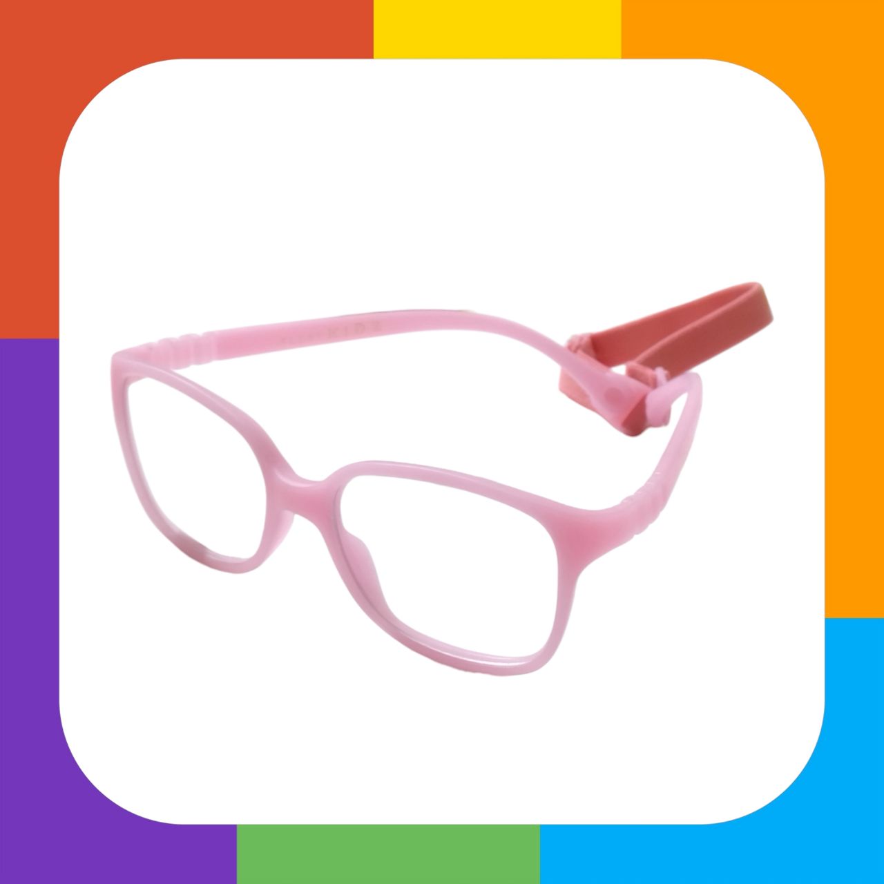 Trendy Kids Flexible Unbreakable Glasses with Blue Light Blocking Lenses 1302 - Perfect for Online Classes, Gaming & Screen Time Protection