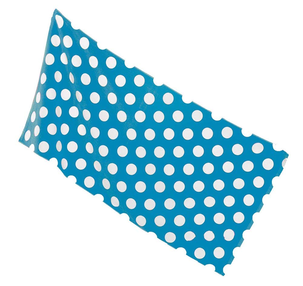 Polka Dot Terry Cotton Beach Cover Up Towel - Soft & Absorbent Aqua Blue Swim Wrap for Women - Perfect for Beach, Pool, Spa & Vacation Getaways