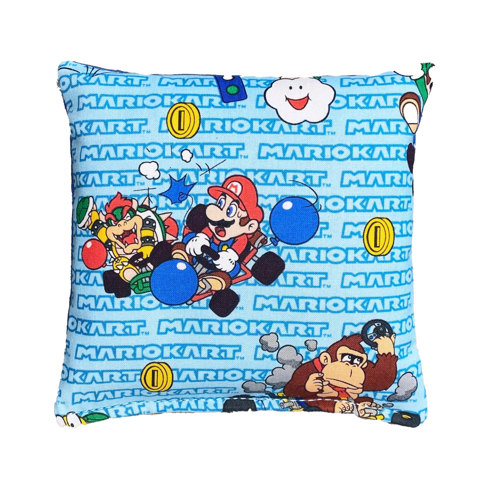 Mario Kart Cornhole Bags Set of 4 - Official Licensed Bean Bags for Outdoor Lawn Games, Tailgating, and Backyard Parties