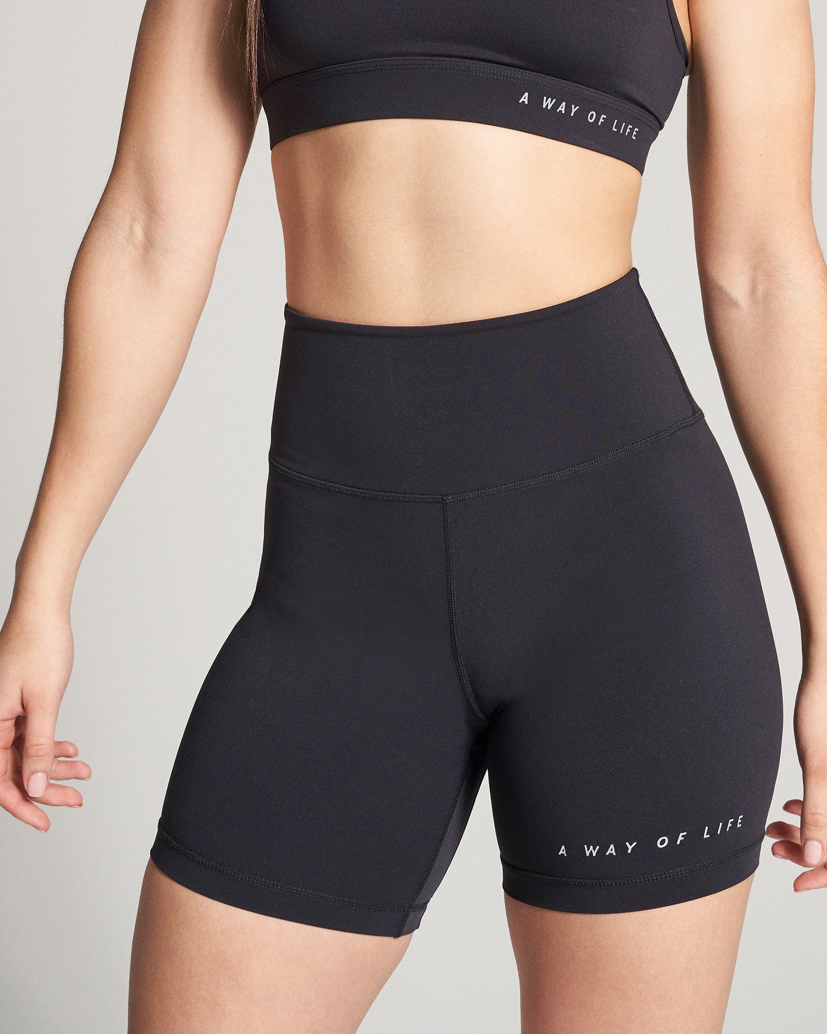 RUDIS Women's High Waist Biker Shorts - Black | Workout, Yoga, Running & Cycling Shorts for Women | Comfortable & Breathable Activewear