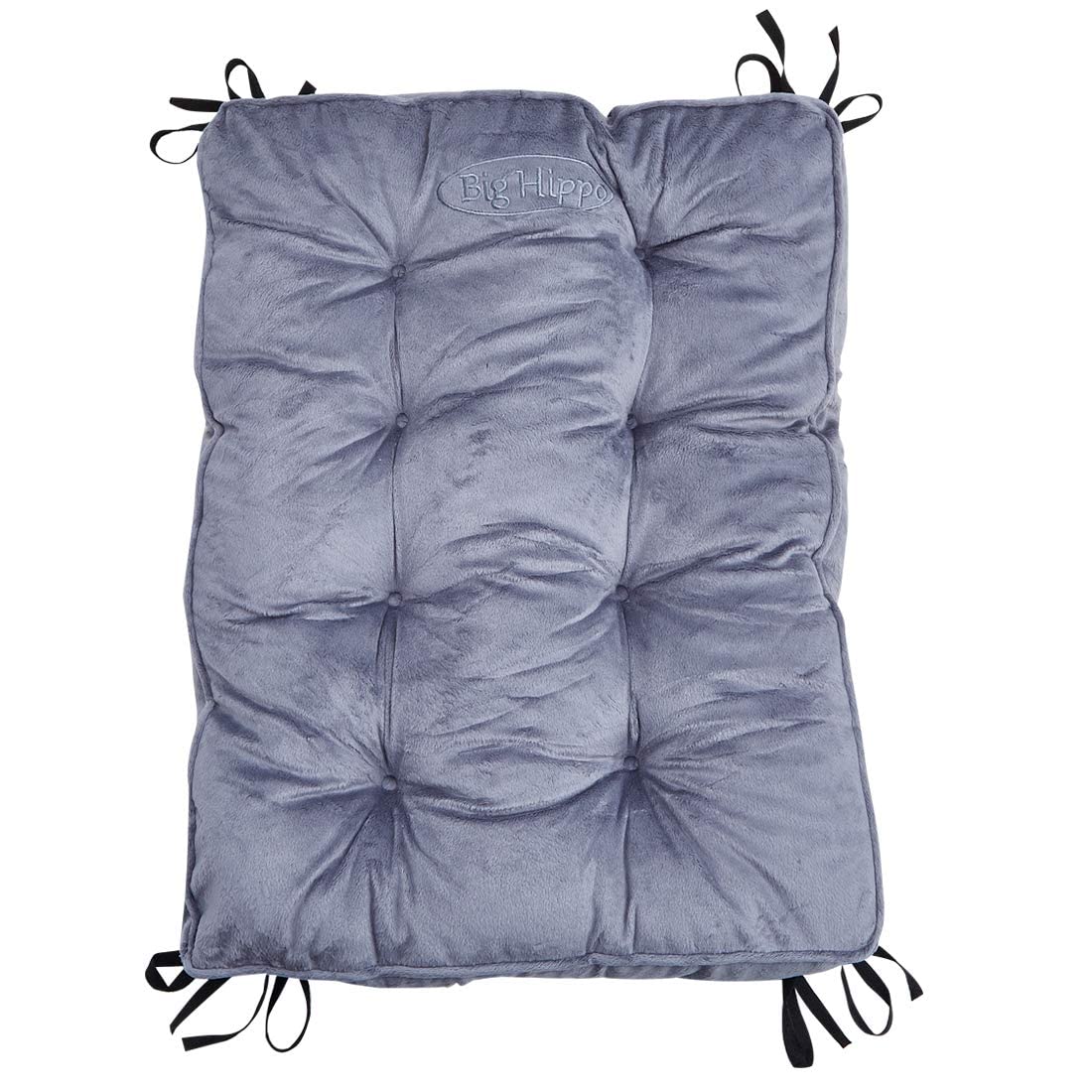 Big Hippo Rocking Chair Cushions Set - Soft Thickened Seat Pads with Ties for Indoor, Office & Home Use - Comfortable Rocking Chair Pillow Cushion (Grey) - Perfect for Nursery, Porch, Living Room & Relaxation