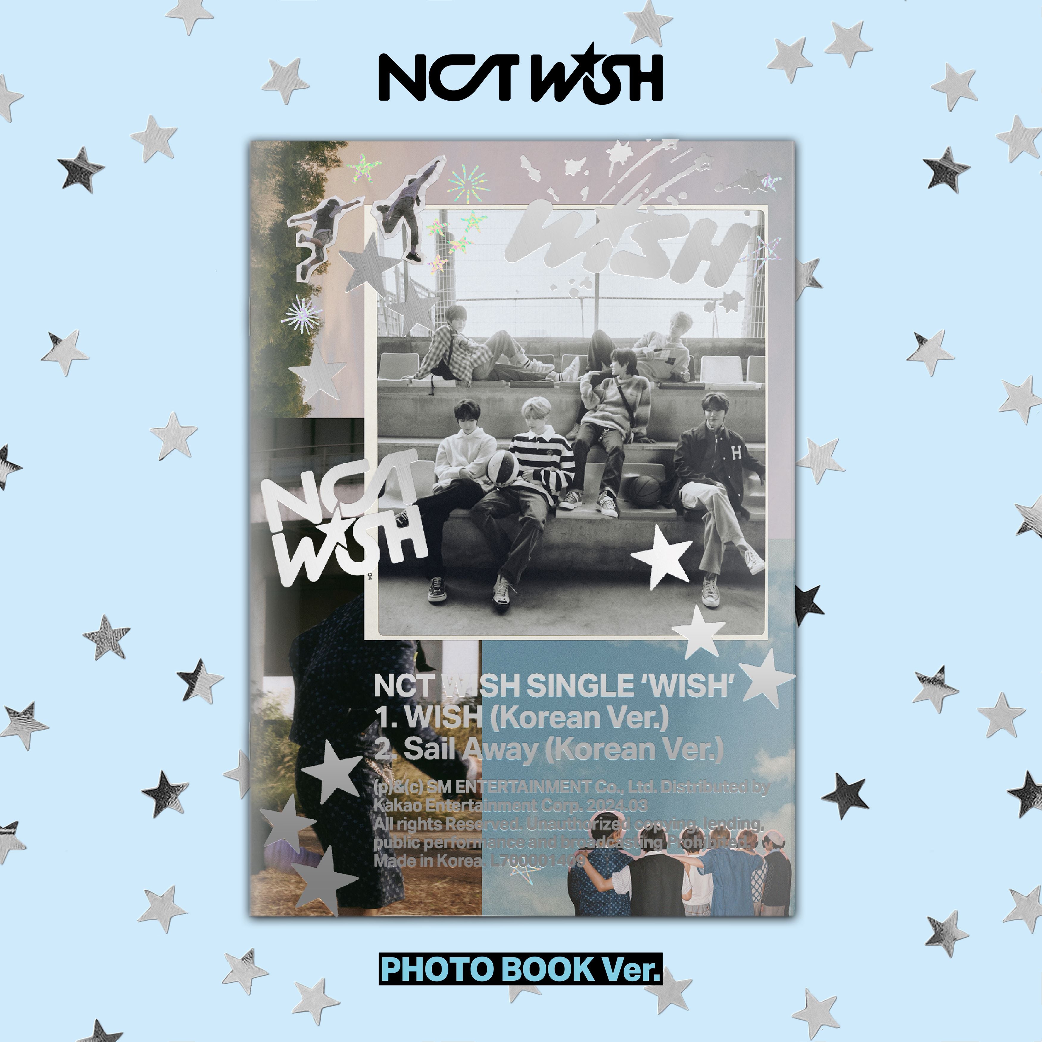 NCT WISH 1st Single Album 'WISH' Photobook - Kpop Merchandise for Fans, Collectors & Gift Giving