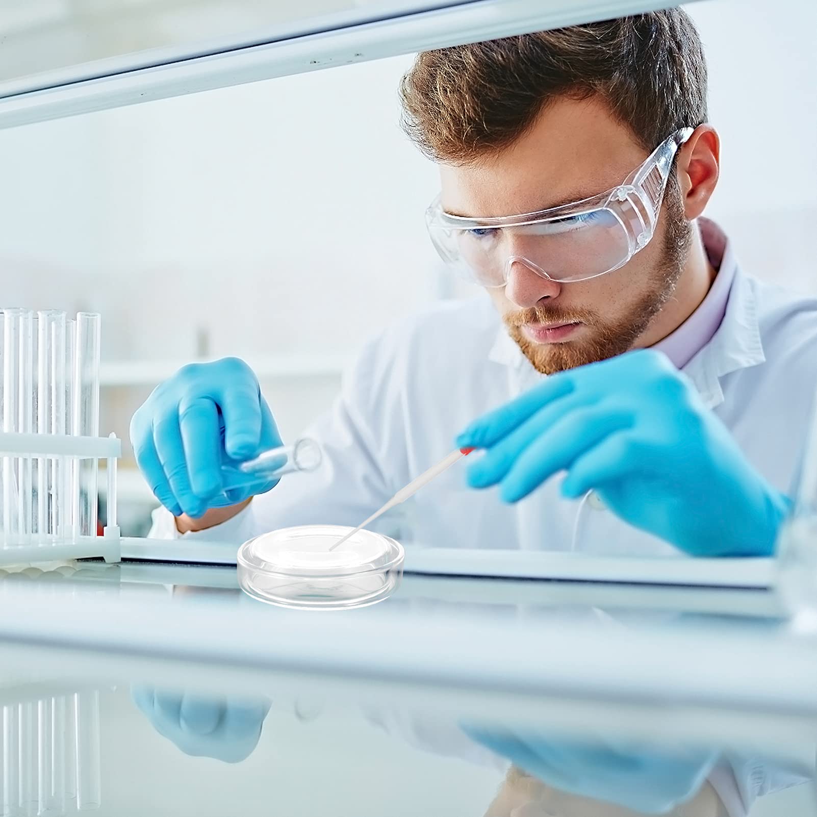 6pcs Petri Dish Set with Pipette for Lab Culture & Experiments