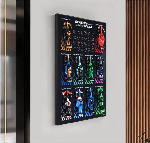 LEGO Speed Champions Series Display Wall Frame - Showcase Your Full Collection | Perfect for Home, Office & LEGO Fan Rooms