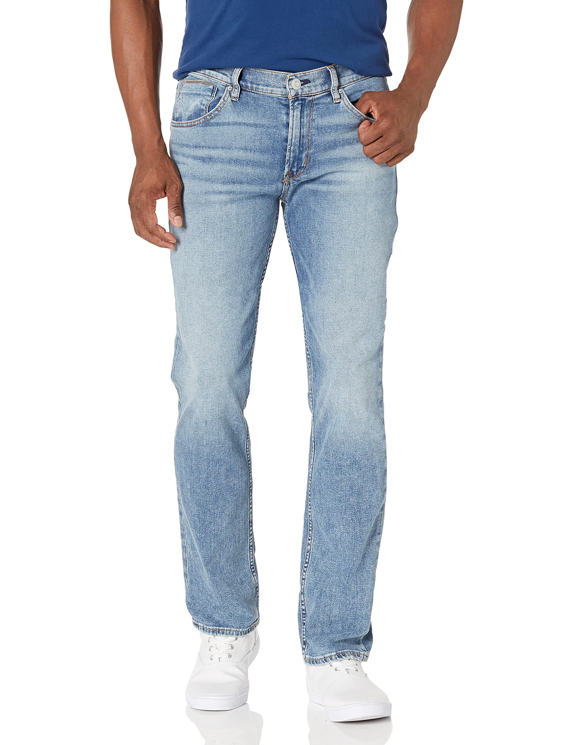 HUDSON Men's Byron Straight Leg Jean - Classic Denim Pants for Casual Wear & Everyday Style | Perfect for Office, Outings & Weekend Looks