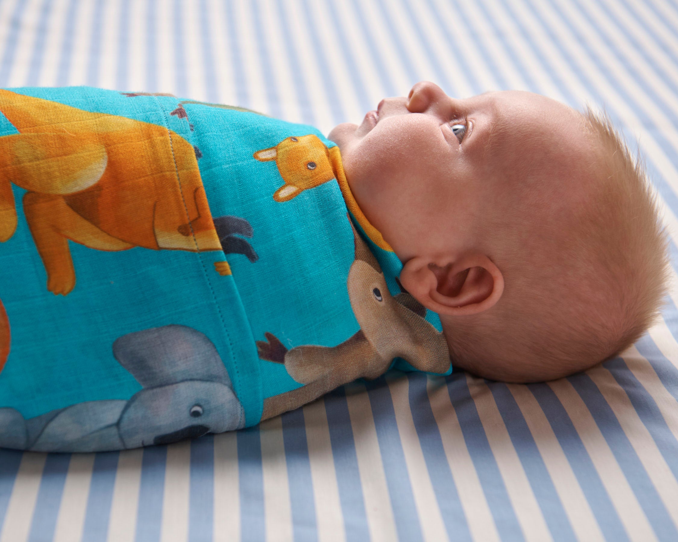 Soft Bamboo Swaddle Blanket for Babies - Organic & Breathable for Newborns & Infants - Perfect for Swaddling, Nursing & Sleep - Home Among The Gum Trees
