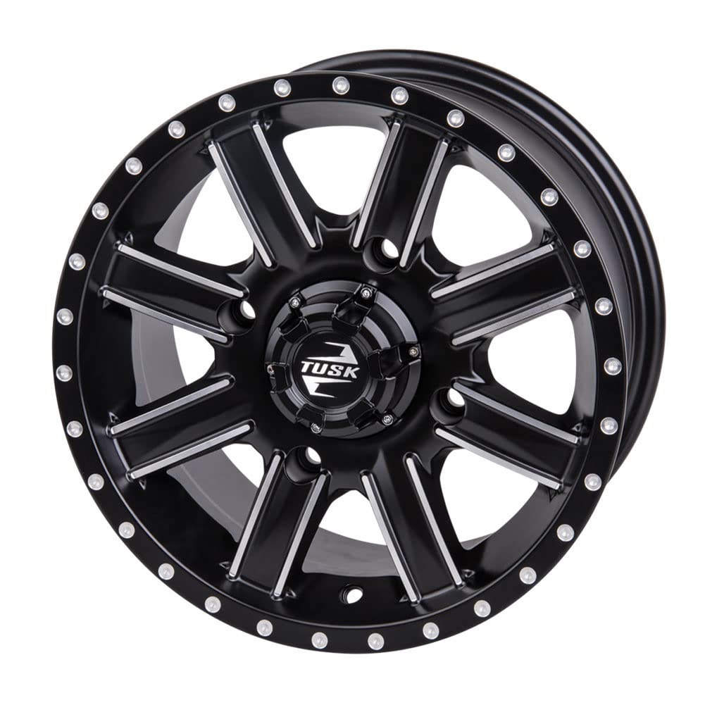 4/110 Tusk Cascade Wheel 12x7 5+2 Black for Tracker 500S 2020-2022 - Off-Road Adventure