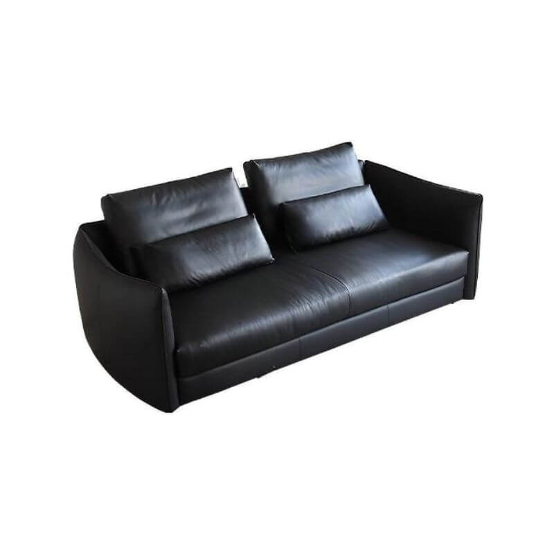 Premium Ink Standard Sofa with Armrest & Hidden Support - Modern Living Room Furniture for Home & Office Comfort