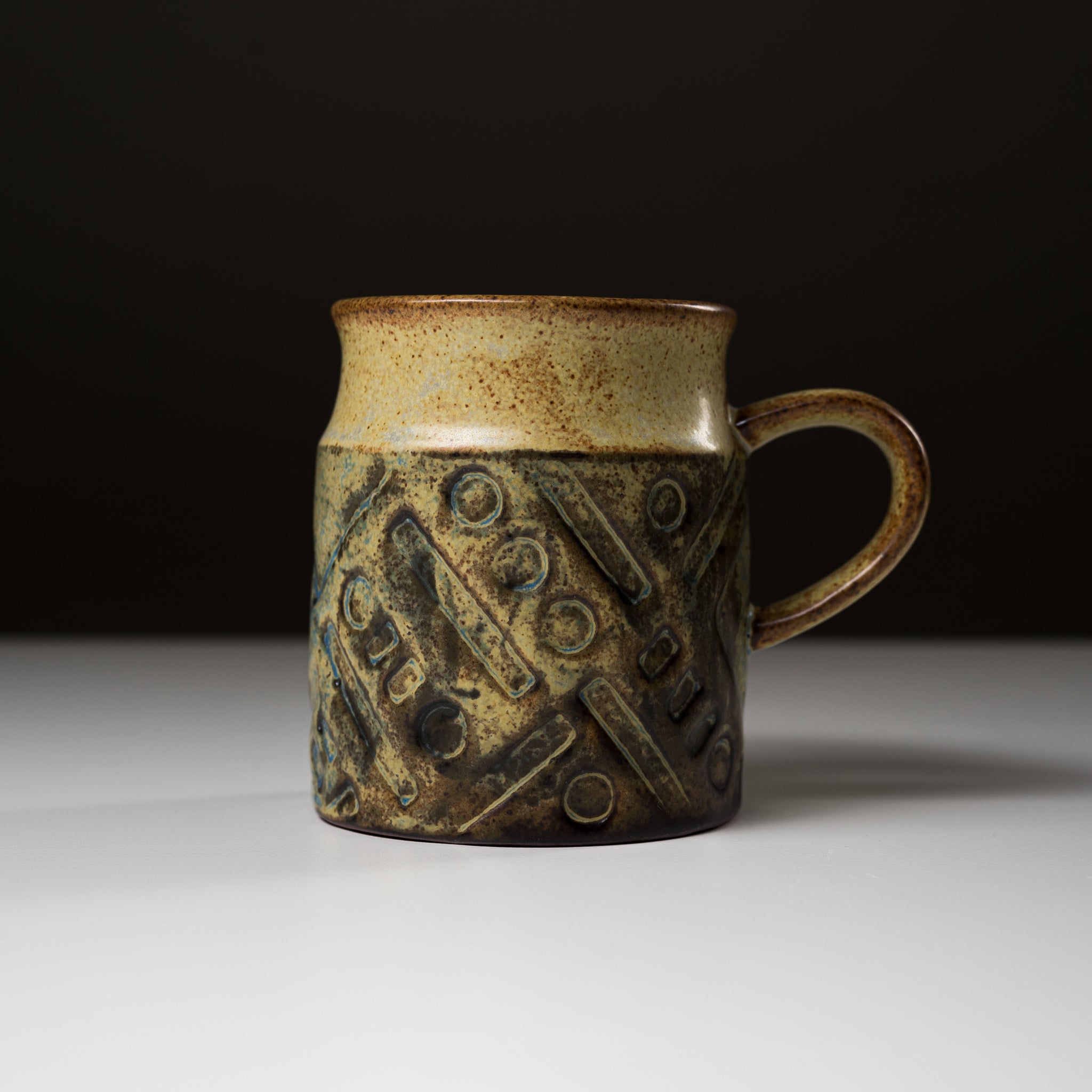 Seto Ware KASHIWA Ceramic Mug Cup 270ml - Handmade Japanese Stoneware Coffee Tea Cup for Home & Office Use