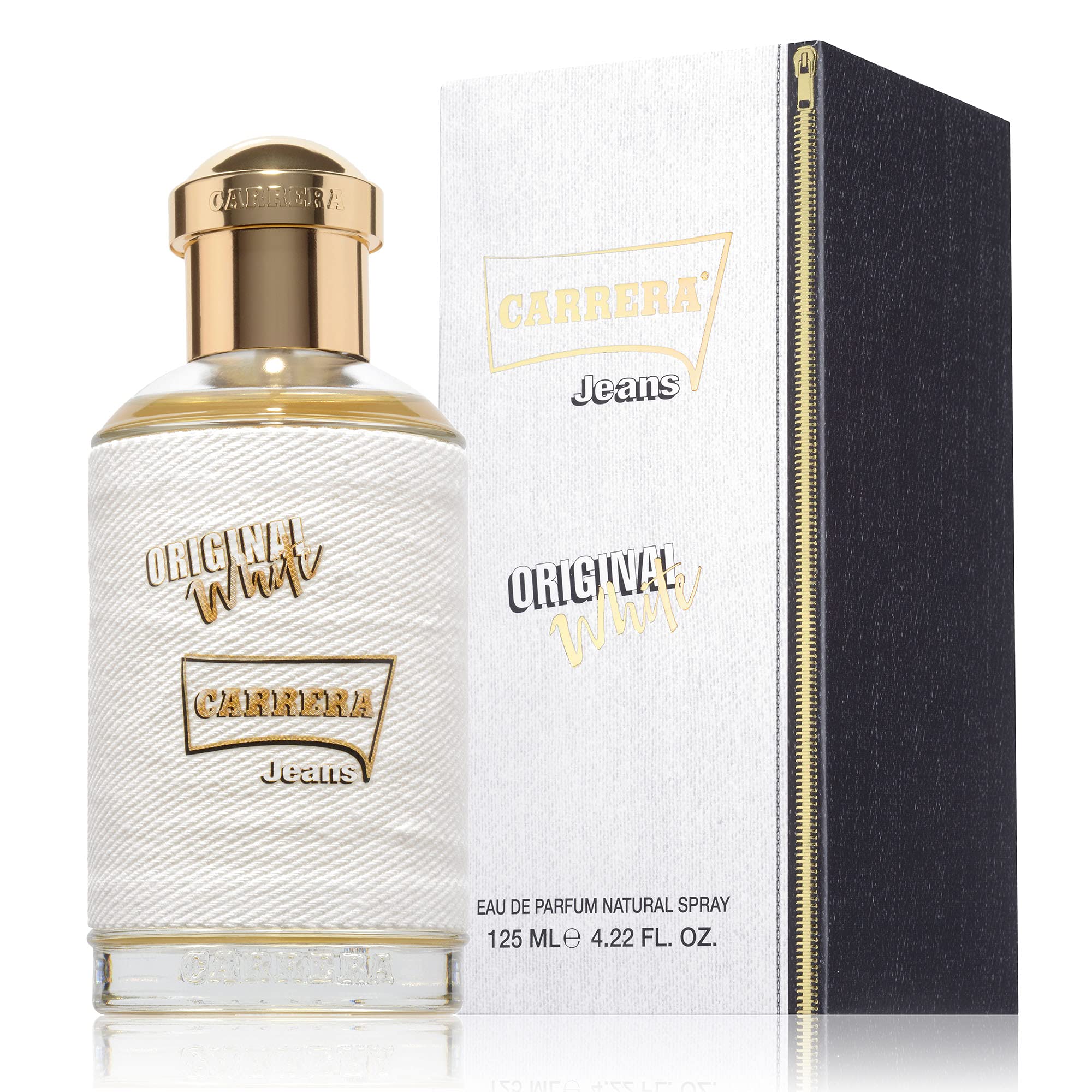 Carrera Jeans DONNA ORIGINAL White Eau de Parfum for Women - 4.22 Fl Oz Long-Lasting Floral Fragrance | Perfect for Date Night, Office & Special Occasions