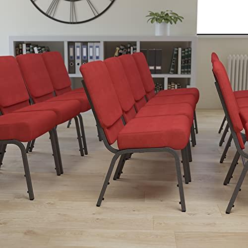 Crimson Fabric/Silver Vein Frame