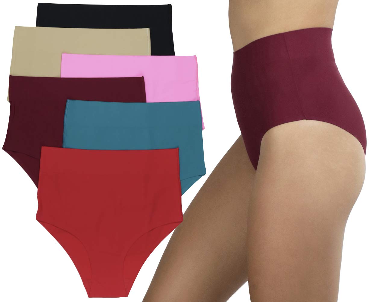 ToBeInStyle Women's Laser Cut Panties 6-Pack - Soft, Breathable Underwear for Everyday Comfort & Style | Perfect for Workouts, Yoga & Daily Wear