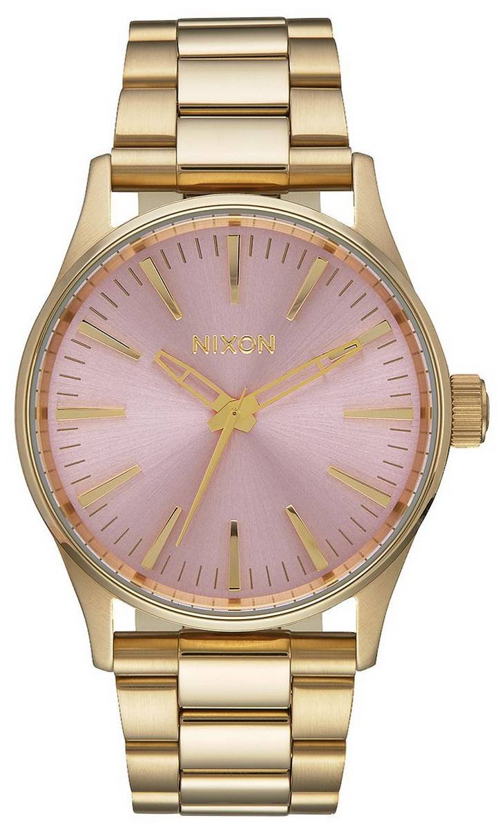 NIXON A4502360 Women's Stainless Steel Watch in Pink Gold - Perfect for Everyday Wear, Office & Special Occasions