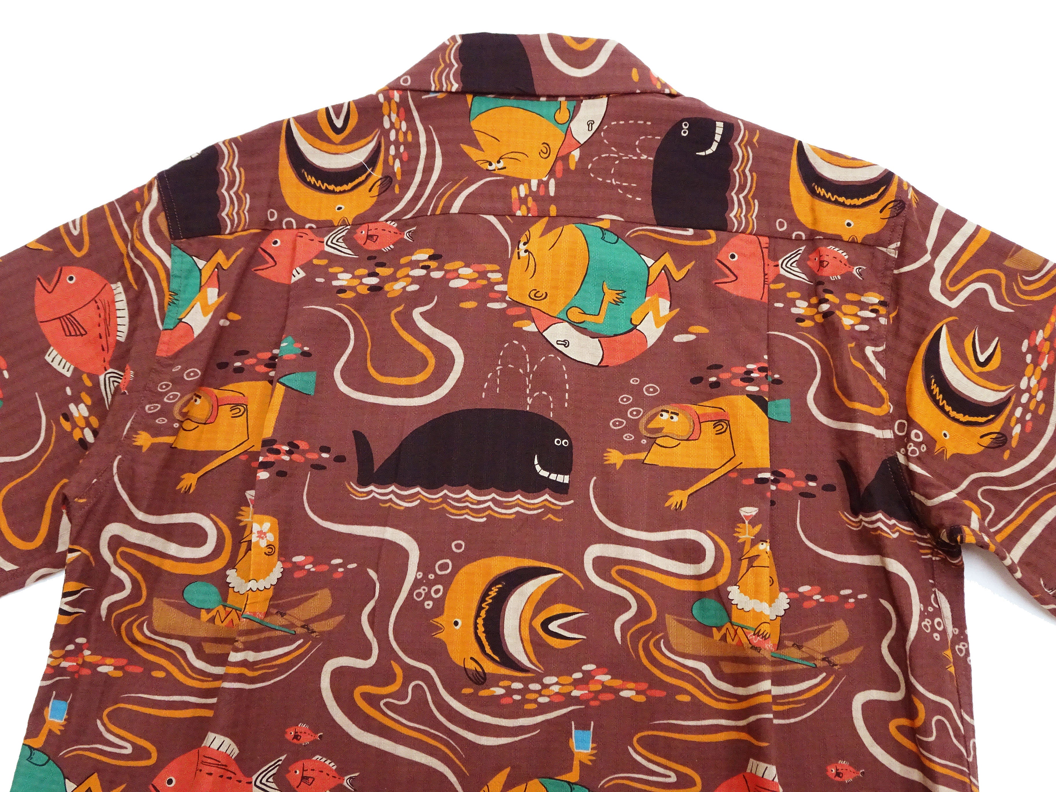 Sun Surf Men's Cotton Hawaiian Shirt - Uncle Torys Tropical Graphic Short Sleeve Aloha Shirt for Beach, Vacation & Summer Parties (SS39538-138, Brown)