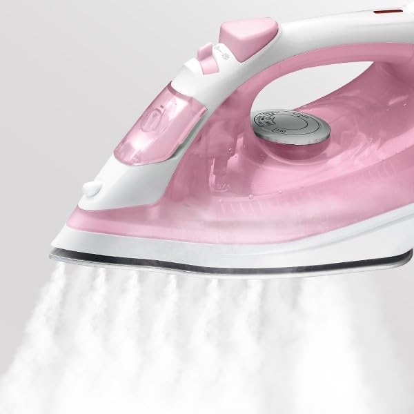 Emma Professional Steam Iron - High Pressure, Low Energy Consumption, High Performance - Fast 24h Shipping - Perfect for Home & Hospitality Use (Pink) - Ideal for Wrinkles Removal, Garment Care & Quick Ironing