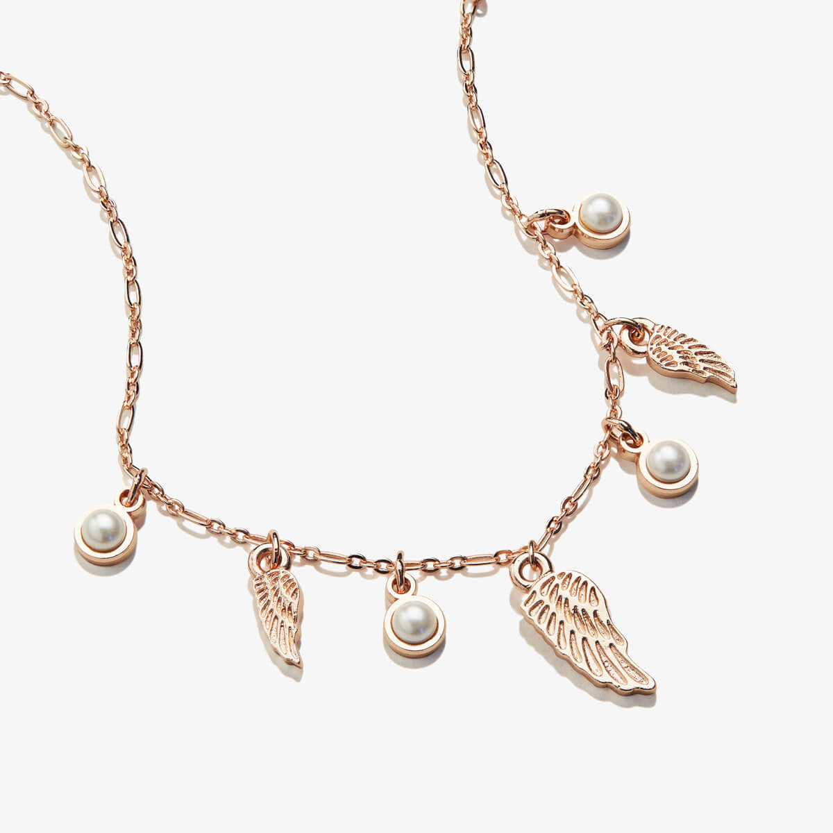 Elegant Angel Wing & Pearl Necklace for Women - Perfect for Weddings, Anniversaries, and Special Occasions