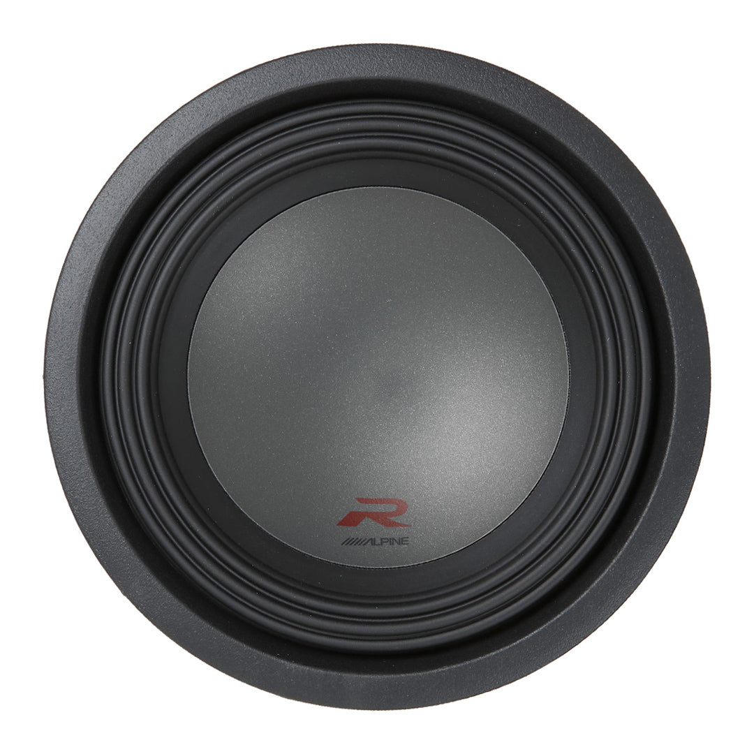 Alpine R W10D4 10-Inch Dual 4 Ohm Voice Coil Car Subwoofer - 2250 Watts Max Power for Deep Bass - Perfect for Car Audio Systems & Home Theater Setups