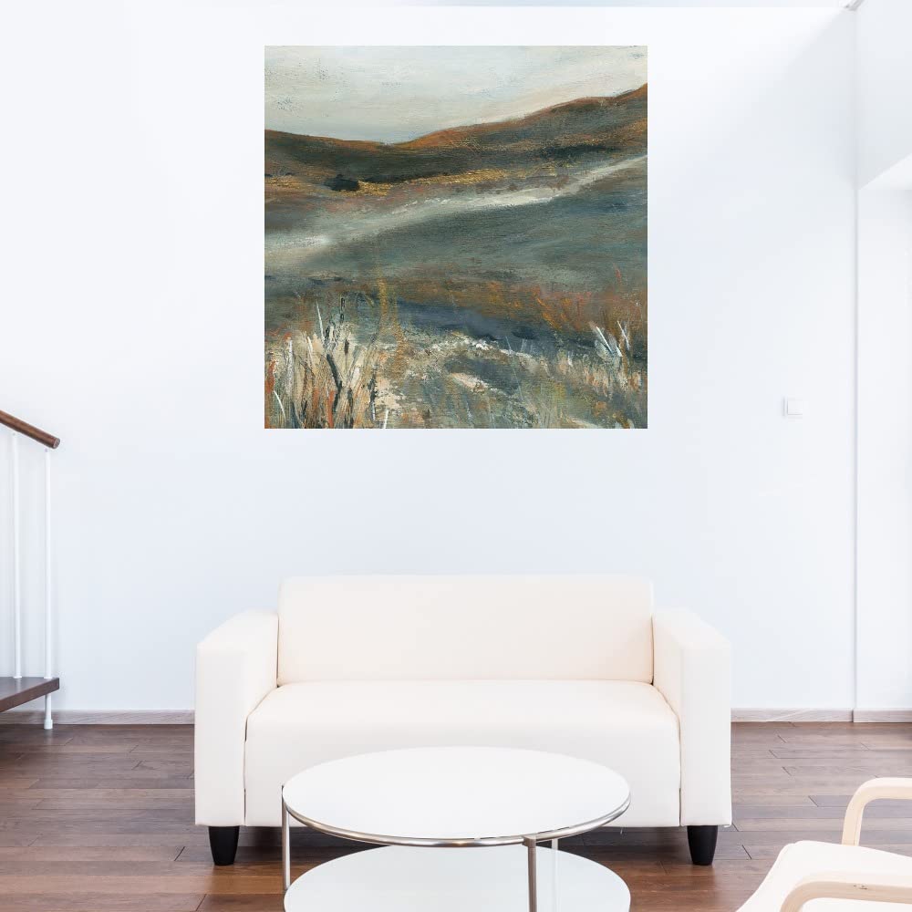 Copper Dusk II Canvas Wall Art - Handmade Fine Art Painting by Carol Robinson - 22x22 Inches - Ready to Hang - Perfect for Living Room, Bedroom, Office Decor - Modern Home & Wall Decor for Bathroom, Kitchen, Dining Room - Ideal Gift for Housewarming & Interior Design