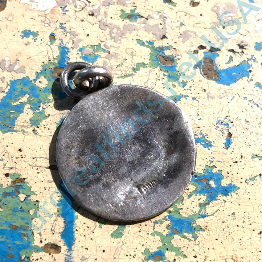 Vintage Sterling Silver Devotional Pendant Charm - Religious Jewelry for Necklace & Bracelet - Perfect for Prayer, Meditation & Spiritual Gifts