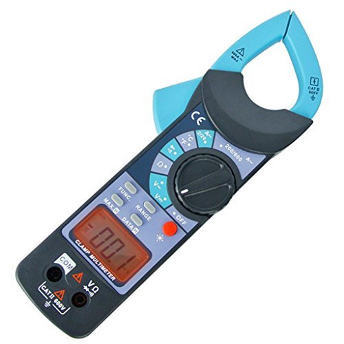 Digital Clamp Meter - AC/DC Current Voltage Tester with Audible Continuity & Resistance Measurement - Perfect for Electricians, HVAC Technicians & DIY Home Electrical Projects