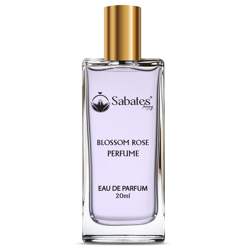 Sabates Blossom Rose Perfume for Women - Long Lasting Floral Beach Fragrance, Romantic & Fresh Scent | Perfect for Date Nights, Beach Vacations & Everyday Wear