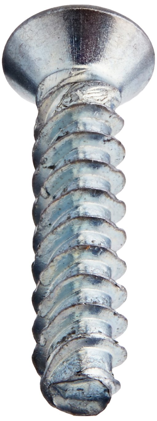 Small Parts 0410LTF Zinc Plated Steel Thread Rolling Screw for Plastic, 82° Flat Head, Star Drive, #4-20 Thread, 5/8