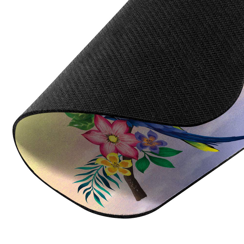 Non-Slip Rectangle Mouse Pad with Budgie Parakeet Design - Premium Gaming & Office Desk Mat for Computers, Laptops - Perfect for Work, Home & Gaming Setup