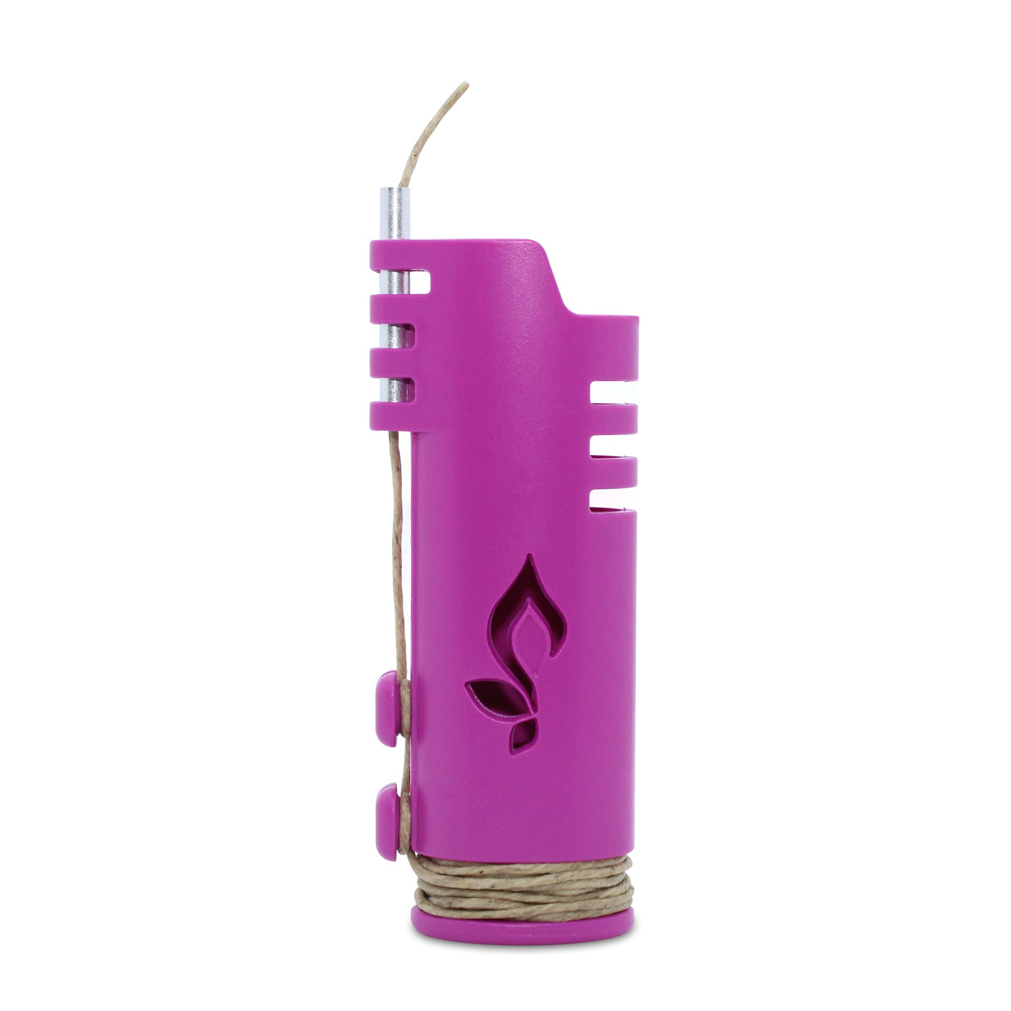 Organic Hemp Wick Lighter Wrapper (Purple) - 5 FT Beeline Hemp Wick for Slow Burning, Clean Flame - Perfect for Candles, Smoking Accessories & Herbal Use