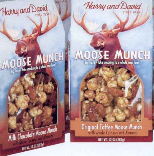 Harry & David Milk Chocolate Moose Munch with Cashews & Almonds - Gourmet Chocolate Snack Gift - 10oz Box (Packaging May Vary) - Perfect for Holiday Gifts, Birthday Presents & Office Treats