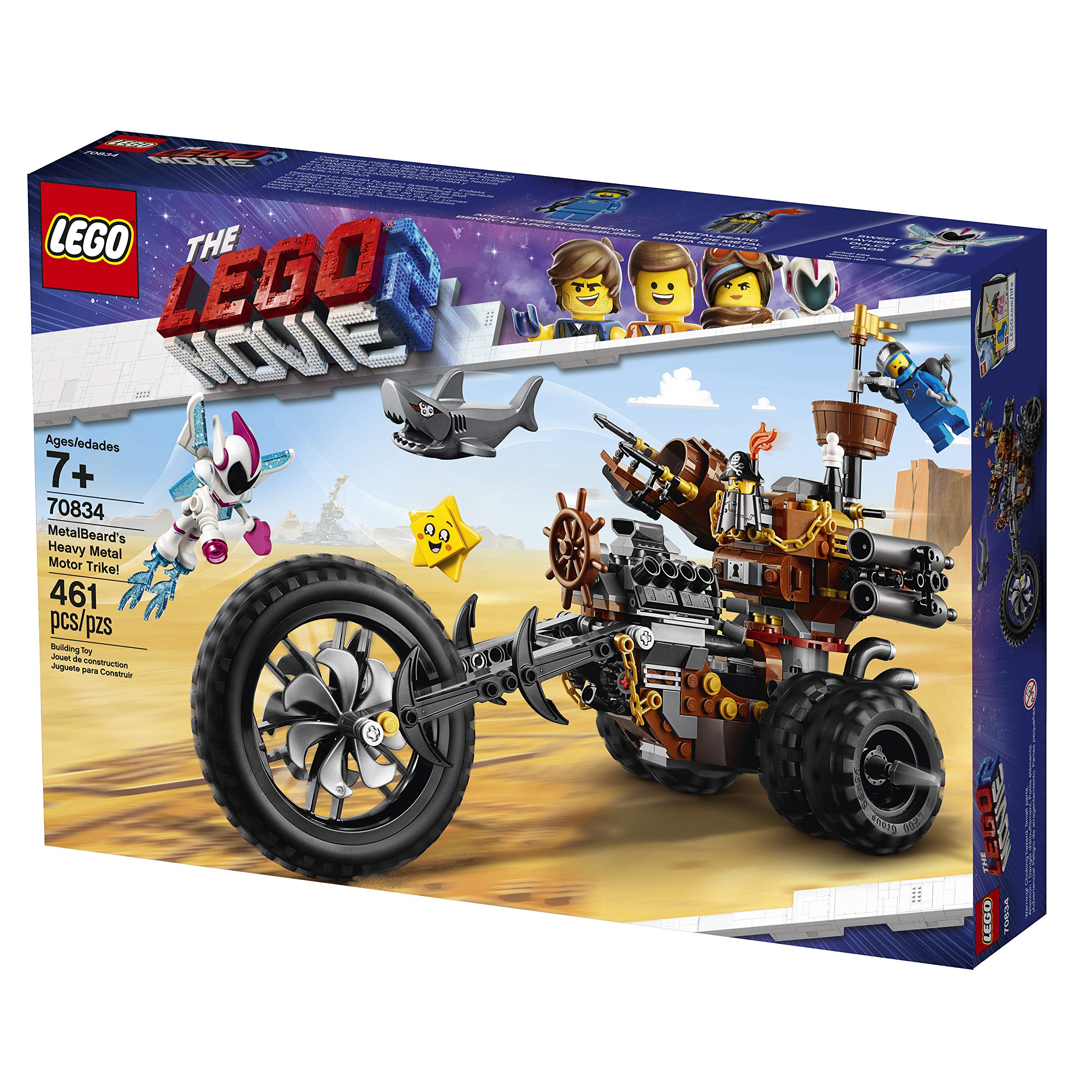 LEGO Movie 2 - Metal Motorized Tricycle of Steel Beard - 70834 Building Blocks Set for Kids, Collectible Toy for LEGO Fans - Perfect for Playtime, Display & Movie-Themed Collections