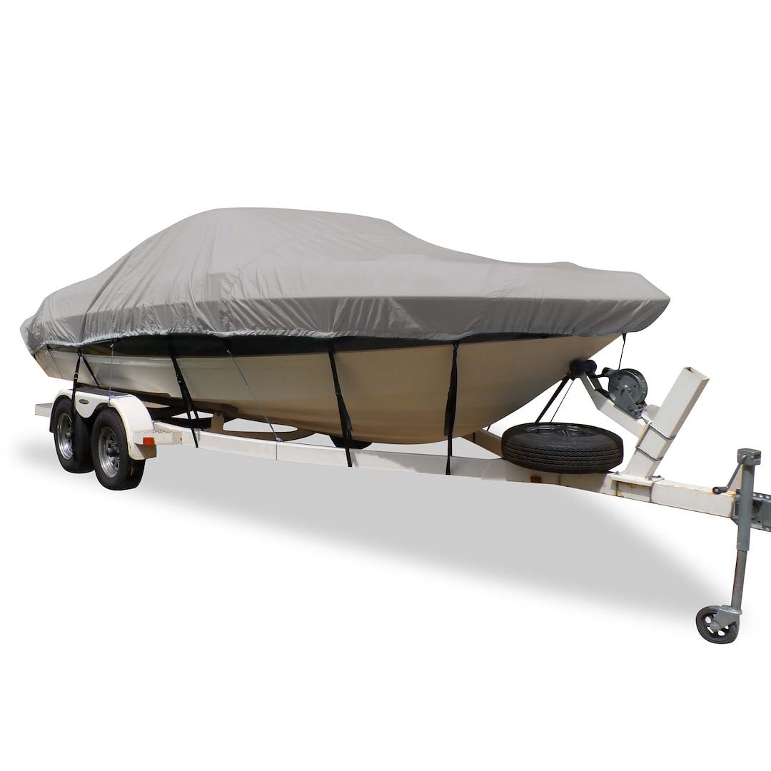 Covercraft 79004 Flex-Fit Pro 4 Boat Cover - Waterproof Marine Protection for Boats, Yachts & Watercraft - Perfect for Outdoor Storage & Travel Protection