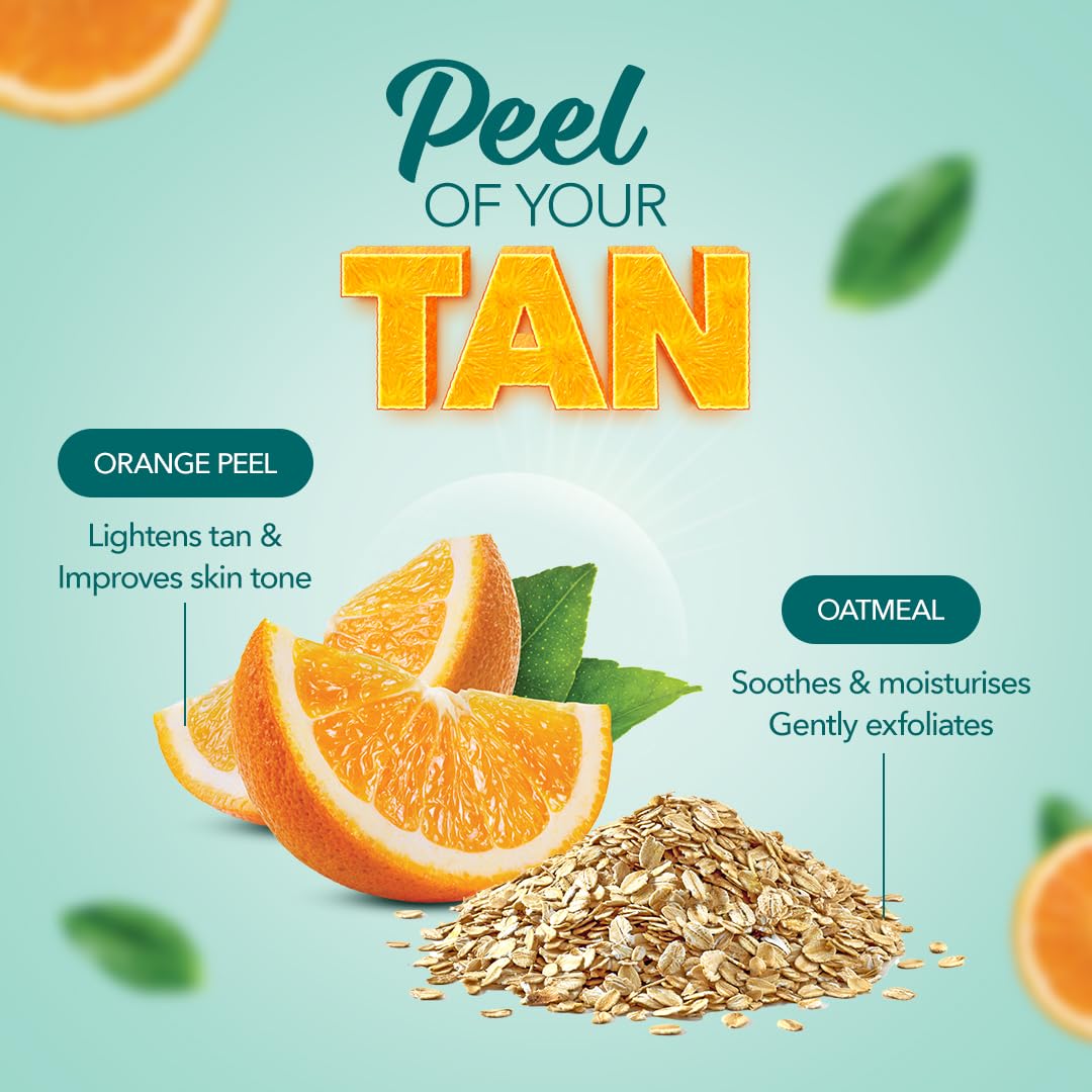 Himalaya Tan Removal Orange Face Scrub - 100g Exfoliating Cleanser for Brightening & Glowing Skin | Perfect for Daily Skincare Routine & Acne Treatment