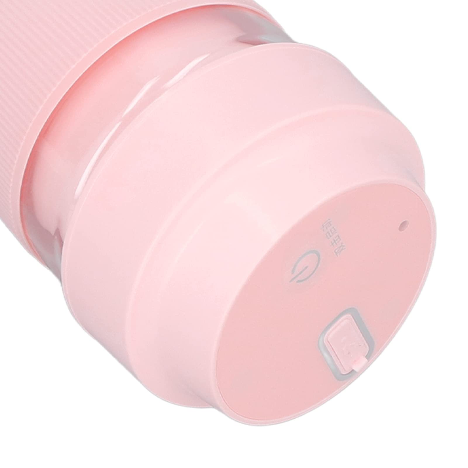 Portable USB Rechargeable Electric Juicer Cup - 300ML Mini Blender for Smoothies, Shakes, Fruits & Vegetables | Perfect for Gym, Office & Travel | Pink Mixing Bottle with Frozen Yogurt Function