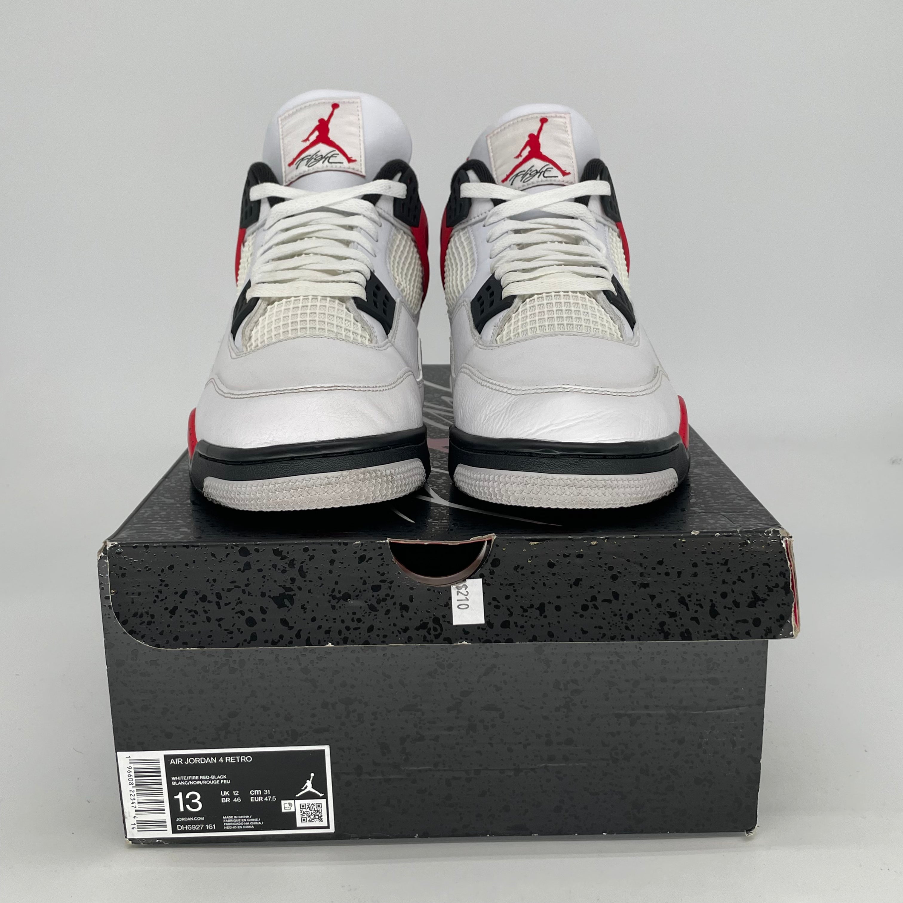AIR JORDAN 4 Retro Red Cement Men's Basketball Shoes Size 13 - DH6927-161 | Authentic Sneakers for Streetwear & Basketball Games