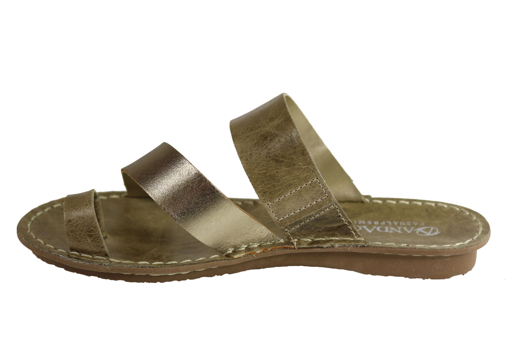 Andacco Felica Women's Comfort Leather Thongs Sandals - Handmade in Brazil - Perfect for Beach, Pool & Summer Vacations