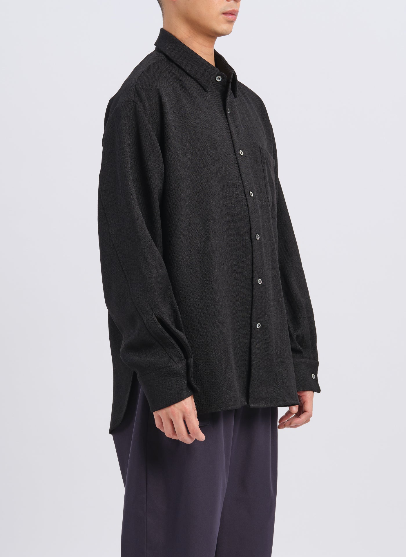 Premium Polyester Dobby Classic Shirt for Men - Comfortable Business Casual Wear for Office & Formal Occasions