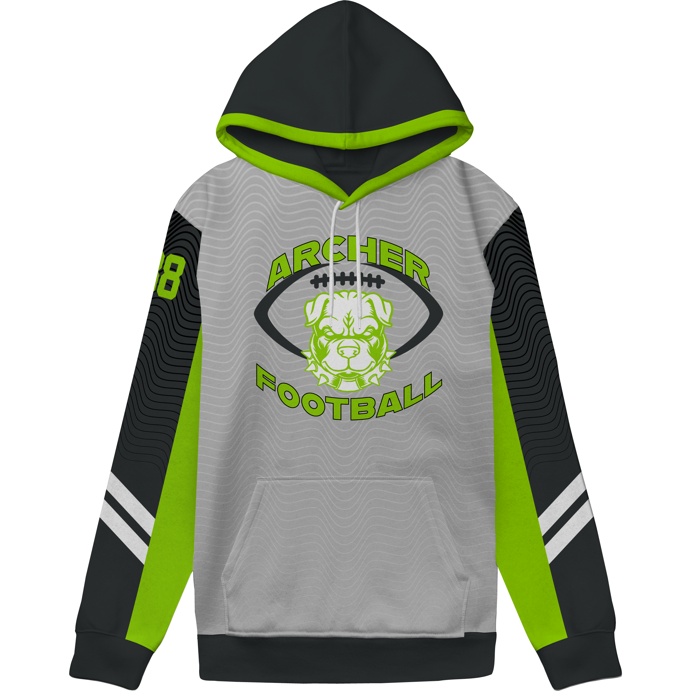 Custom Sublimated Hoodie - Design Code 132 | Full Color Print Unisex Pullover | Perfect for Sports Teams, Gyms & Streetwear Fashion