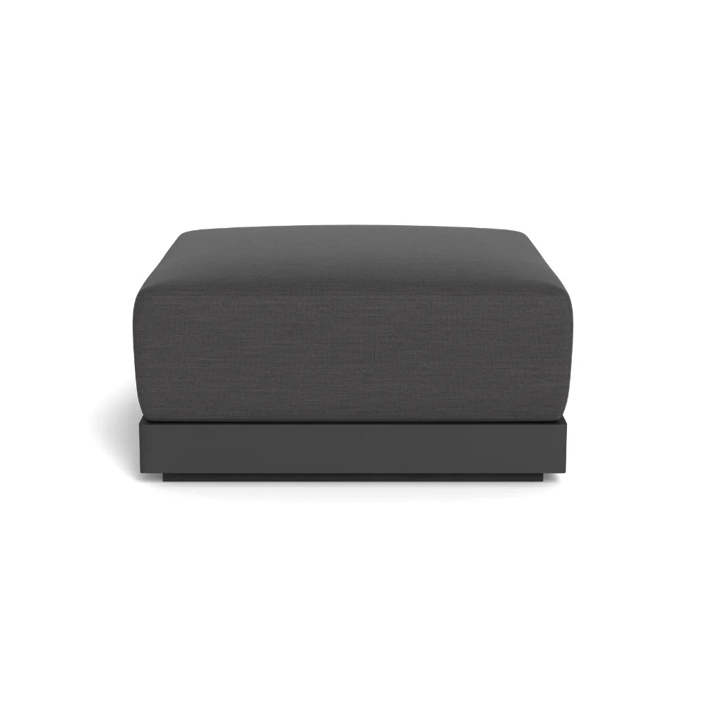 Antigua Outdoor Ottoman - Waterproof Patio Furniture, Weather-Resistant Garden Stool for Poolside, Deck, or Backyard Relaxation