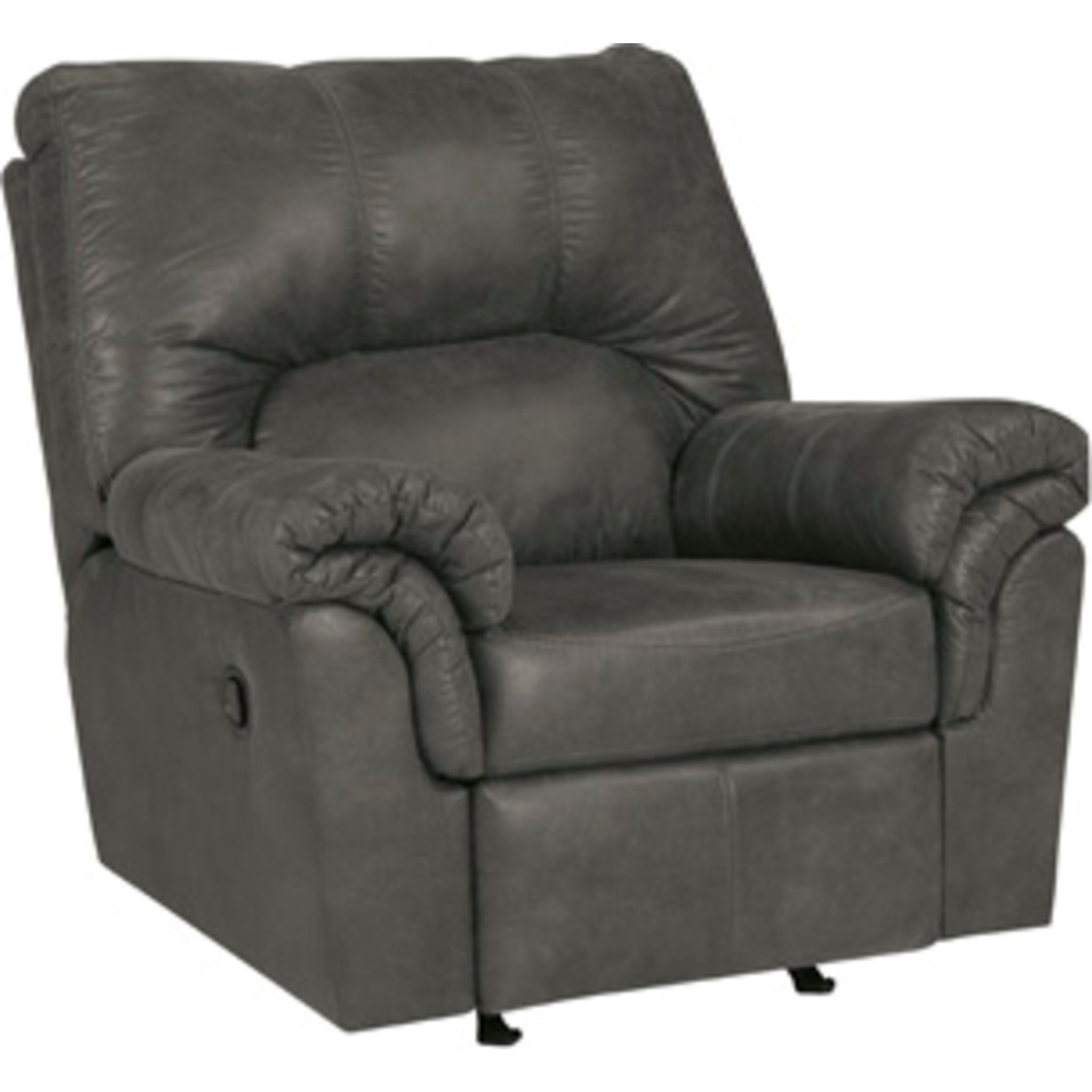 Bladen Rocker Recliner Chair - Comfortable Rocking Recliner with Padded Cushions, Slate Gray Fabric - Perfect for Living Room, Bedroom & Nursery Relaxation