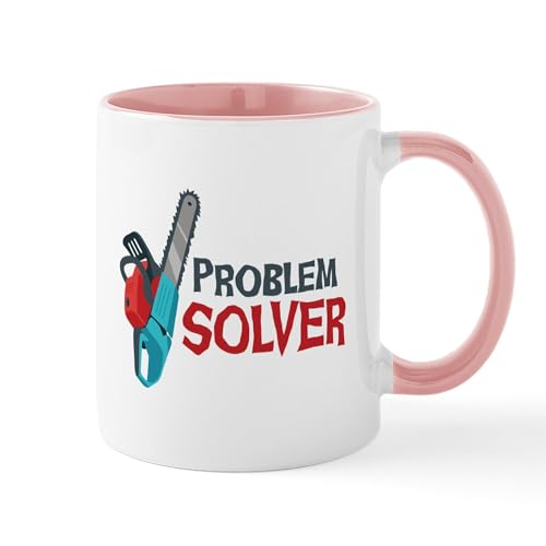 White/Pink Inside - Problem Solver Mugs