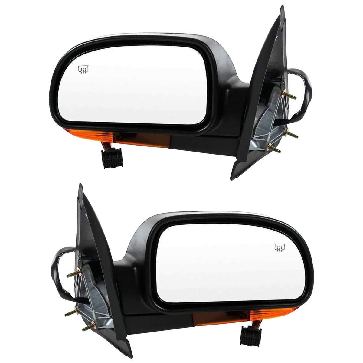 2002-2006 2007 Power Heated Signal Side Mirror Pair - Compatible with Select Models - Defrost & Turn Signal Function - Perfect for Winter Driving & Night Safety