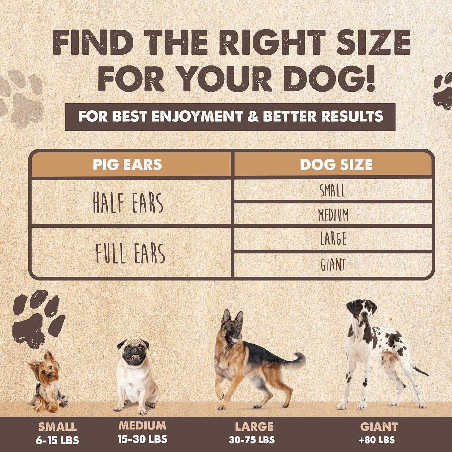 **Mighty Paw Half Pig Ears for Dogs - All Natural, Single Ingredient Dog Treats | Healthy Alternative to Rawhide Chews for Small, Medium & Large Dogs | Long-Lasting Dental Chews for Puppies & Adult Dogs (6lb) - Perfect for Training, Teething & Anxiety Relief**