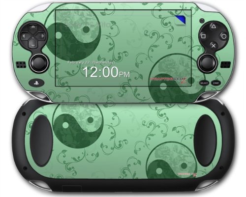 Yin Yang Green Decal Skin for Sony PS Vita - Protective Vinyl Sticker for Gaming Console, Perfect for Customization & Personalization - Ideal for Gamers, Anime Fans & Collectors