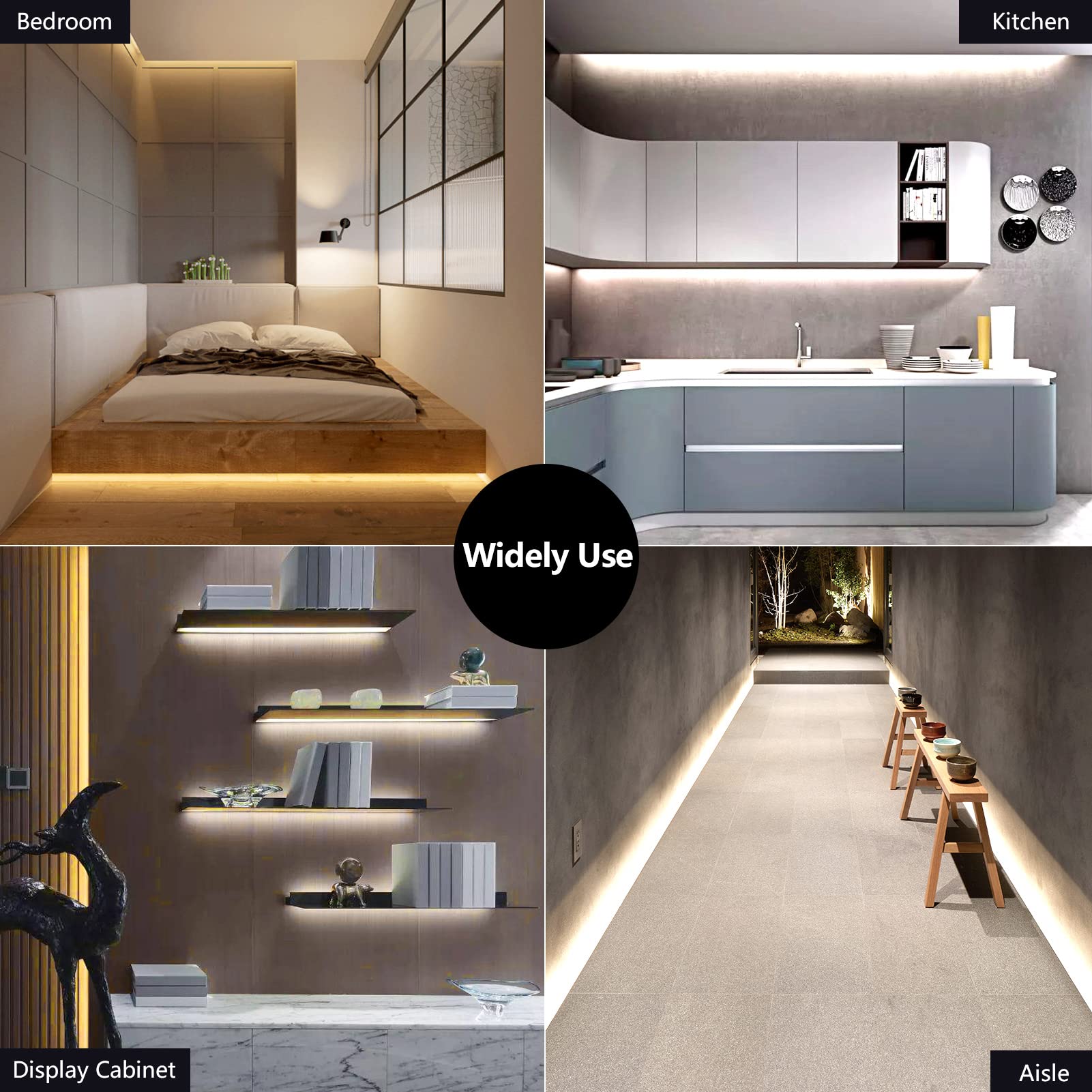 Bright COB LED Strip Lights 16.4ft 6000LM - Dimmable for Bedroom, TV Backlight