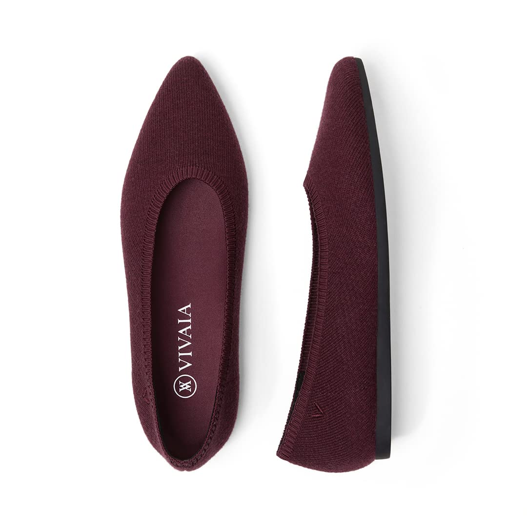 VIVAIA Margot Winter Edition Women's Slip-On Square Toe Ballet Flats - Soft Fluffy Yarn Washable Comfort Shoes for Work, Daily Commute & Cold Weather | Perfect for Office, Travel & Winter Outfits